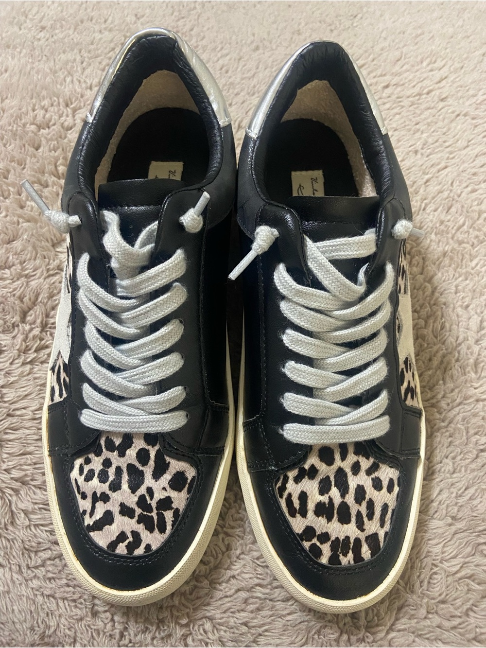 Vintage Havana Black & Leopard Low-Top Sneakers - Picture 8 of 11
